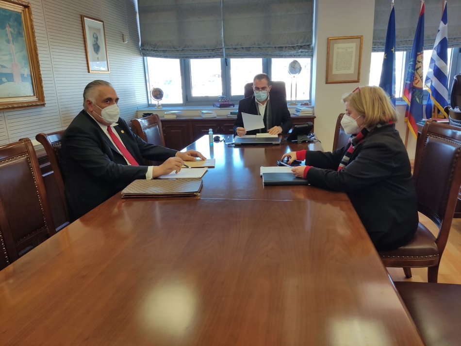 Συνάντηση του Δημάρχου με τον Πρόεδρο της Εταιρείας Ελλήνων Ευεργετών