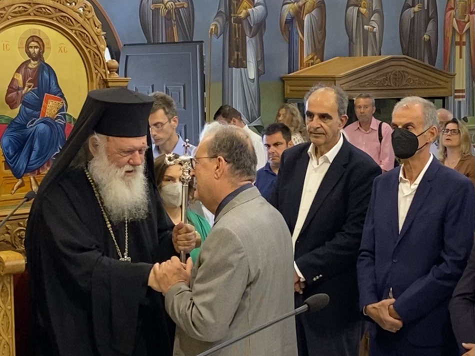Ο περιφερειάρχης Πελοποννήσου στον εσπερινό στο Μητροπολιτικό Παρεκκλήσιο του Αγίου Λουκά στο Ναύπλιο