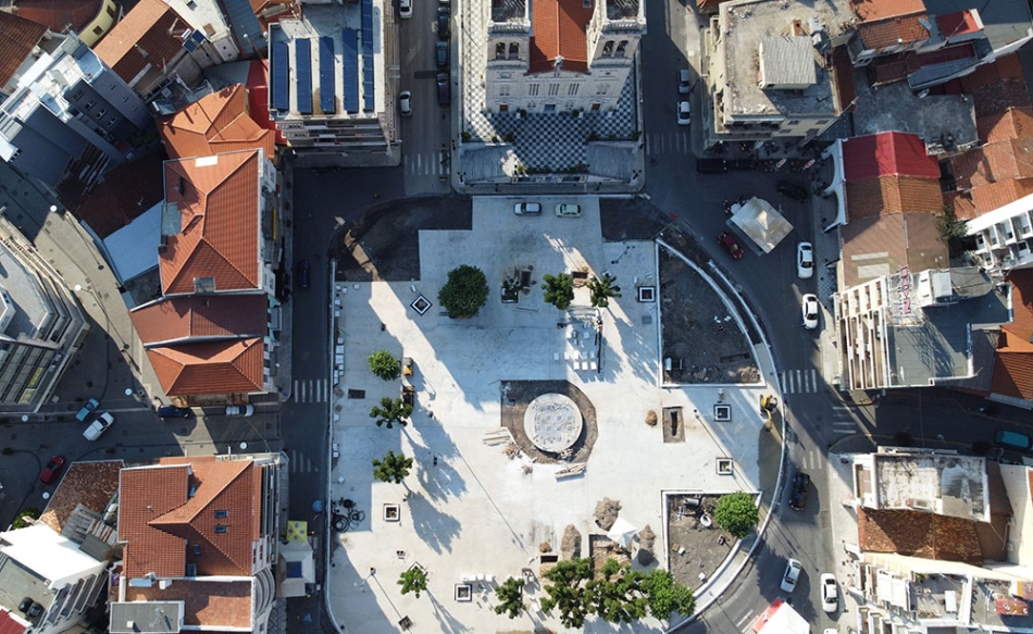 Πώς είναι σήμερα η πλατεία Αγιοβασίλη απο ψηλά? Δείτε βίντεο με την εξέλιξη των έργων της πλατείας της Τρίπολης