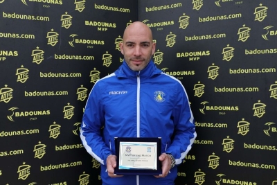 Ο Jeronimo Barrales βραβεύτηκε ως ο BADOUNAS MVP Of The Match