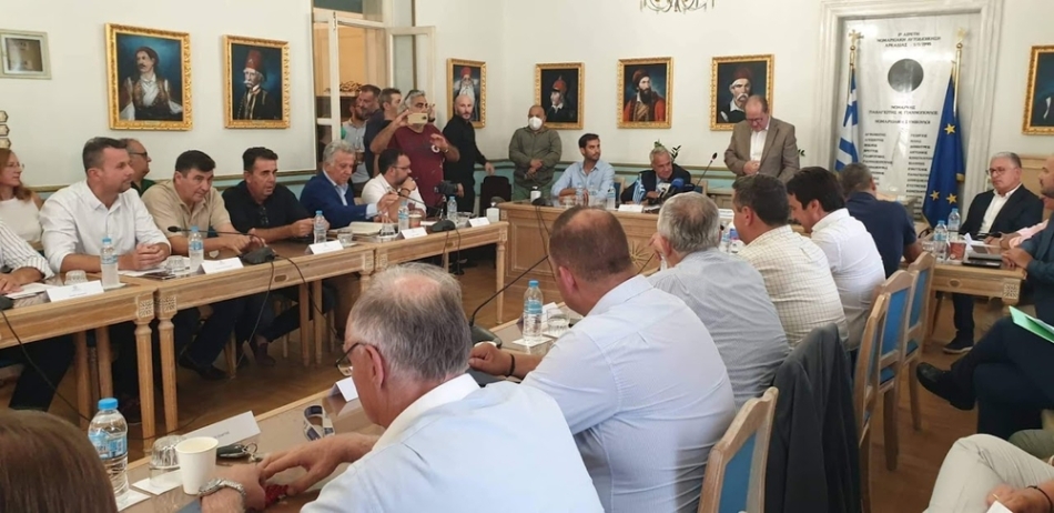 Ευρεία σύσκεψη όλων των Δημάρχων της Πελοποννήσου με αντικείμενο την πορεία της ΣΔΙΤ Πελοποννήσου