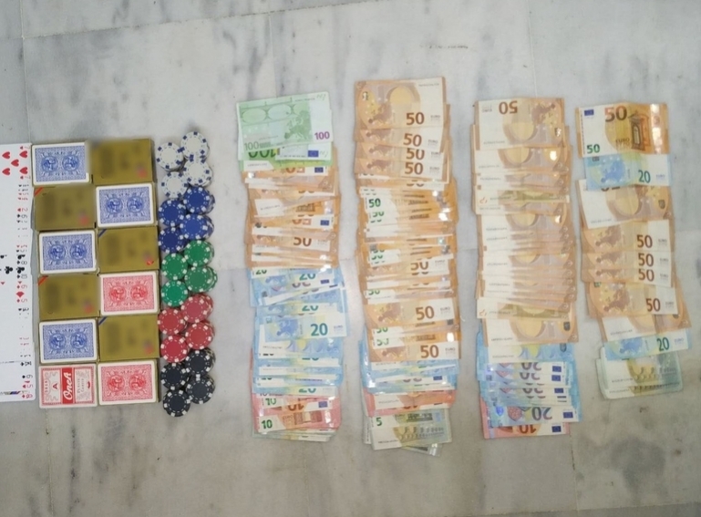 Συνελήφθησαν επτά άτομα για διενέργεια παράνομου τυχερού παιχνιδιού στη Λακωνία