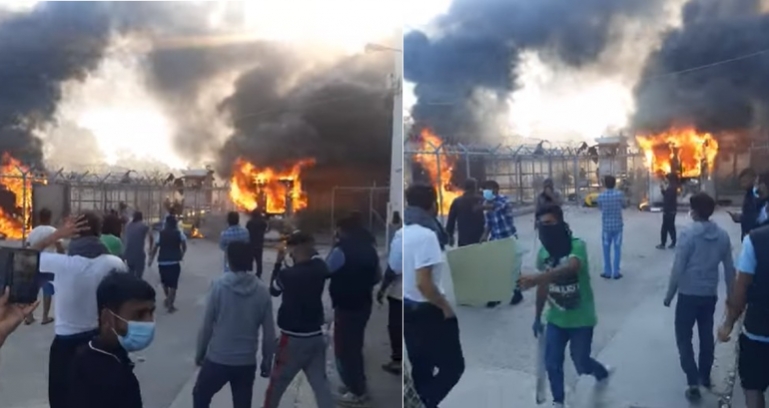Ένταση με φωτιές μετά την αυτοκτονία πρόσφυγα στο Κέντρο Κράτησης Κορίνθου (βίντεο)