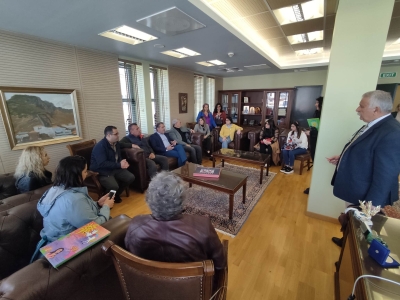 Επίσκεψη Ιταλών και Τούρκων μέσω Erasmus+ στο Δημαρχείο Καλαμάτας