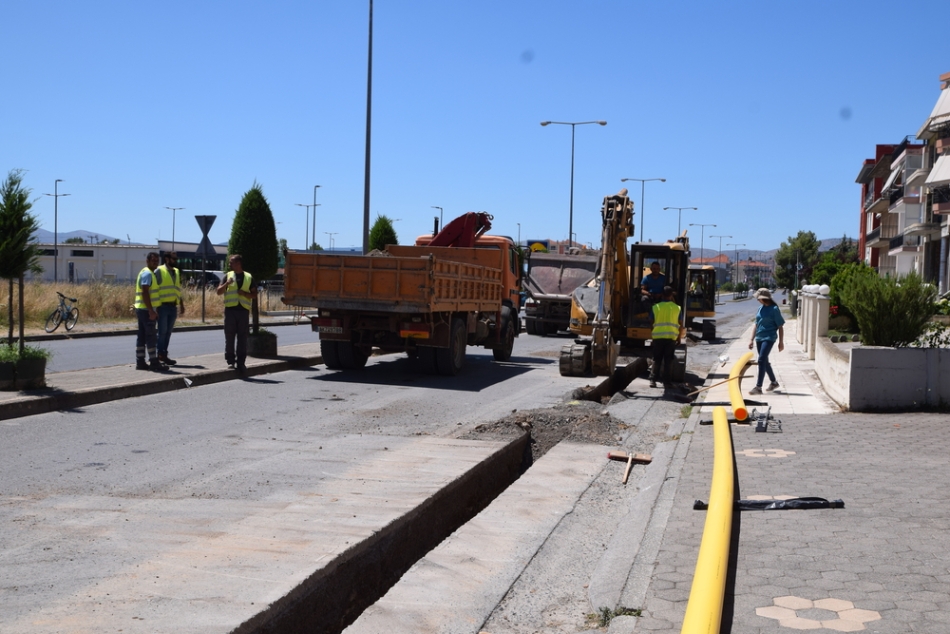 Εργασίες εγκατάστασης δικτύου φυσικού αερίου στην Τρίπολη (pics-vid)