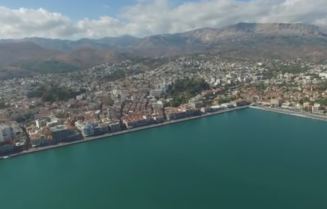 Το λιμάνι της Χίου από ψηλά (video)