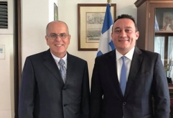 Συνάντηση Υφυπουργού Εξωτερικών, Κωνσταντίνου Βλάση, με τον Πρέσβη του Ισραήλ Yossi Amrani