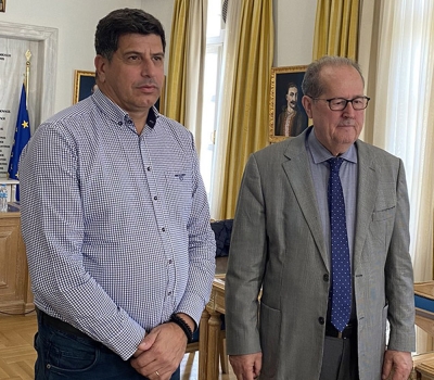 Συνάντηση του περιφερειάρχη Πελοποννήσου με τον πρόεδρο του Τεγεατικού Συνδέσμου