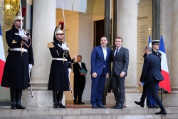 H συνάντηση του Πρωθυπουργού με τον Πρόεδρο της Γαλλικής Δημοκρατίας, κ.Εμανουέλ Μακρόν, στα Ηλύσια Πεδία