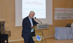 Ο Δήμαρχος Τρίπολης Δημήτρης Παυλής στην ανοιχτή συνάντηση συλλογικοτήτων για το θέμα των απορριμμάτων