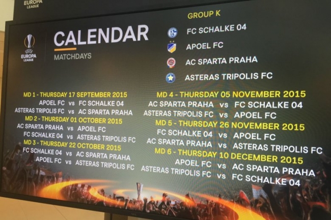 Europa League: Κλήρωση και πρόγραμμα του Αστέρα