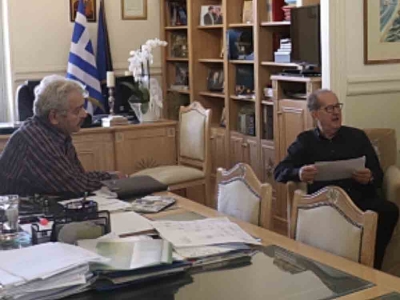 Συνάντηση του περιφερειάρχη Πελοποννήσου με τον δήμαρχο Δυτικής Μάνης