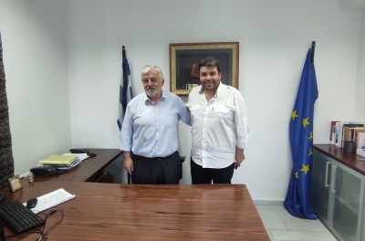 Συνάντηση Νίκου Γιαννακόπουλου με τον Δήμαρχο Μεγαλόπολης