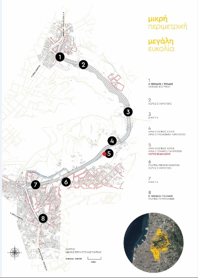 xartis dromou mikri perimetriki patras