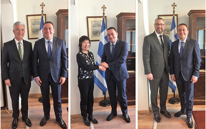Κωνσταντίνος Βλάσης με Ernst Reichel, Zhang Qiyue και Arthur Spyrou